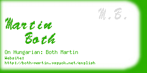 martin both business card